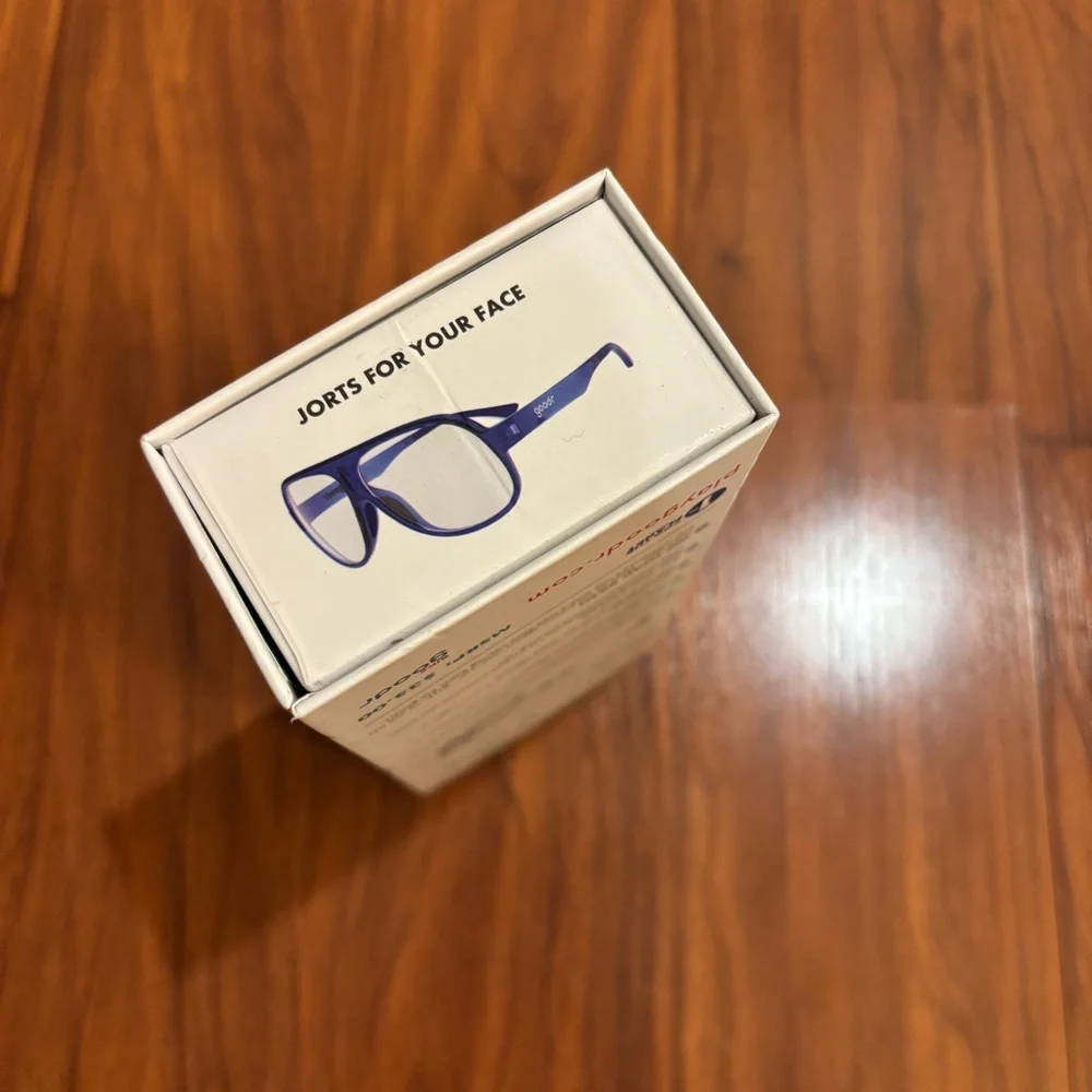 Goodr Sunglasses Box with Flamingo Eyewear Pouch and Care Card